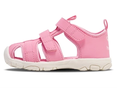 Hummel sandal lyserød med lukket tå og velcro