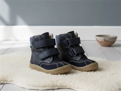 Angulus vinterstøvle navy/tan/blue med TEX