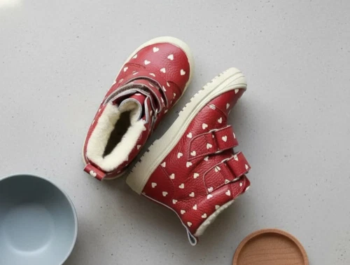 Angulus rød hjerter vinterstøvle med TEX