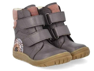 Angulus TEX vinterstøvle lavendel med glitterregnbue skrå vinkel