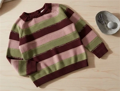 En Fant pullover vineyard wine striber glitter