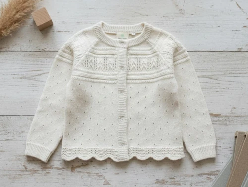 En Fant eggnog strikcardigan