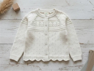En Fant eggnog strikcardigan