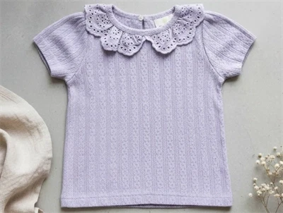 En Fant cosmic sky pointelle t-shirt