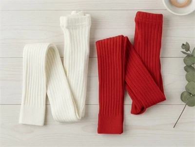 Mini Rodini leggings red/offwhite multi (2-pak)