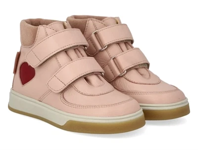 Angulus high-top TEX-sneaker rosebud med rødt hjerte