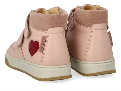 Angulus high-top TEX-sneaker rosebud med rødt hjerte