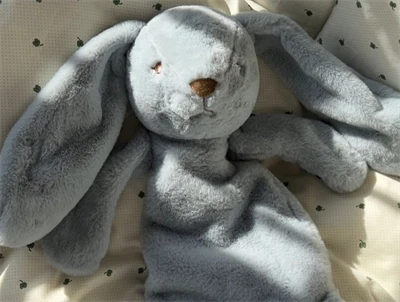 That\'s Mine Houston heavy teddy i blå i babyseng