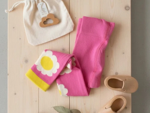 Mini Rodini leggings pink blomster