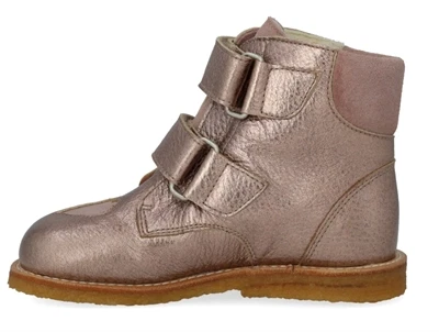 Angulus TEX vinterstøvler rose copper/rosebud med glitterhjerter