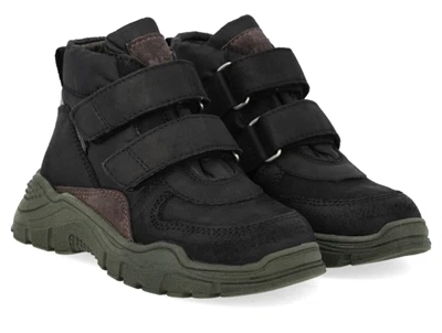 Angulus high-top TEX-sneaker sort med grøn sål