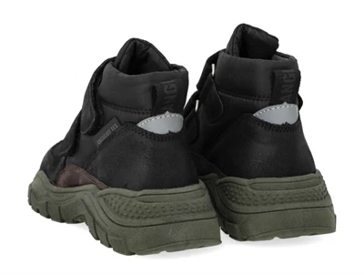 Angulus high-top TEX-sneaker sort med grøn sål