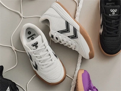 Hummel Multiplay Flex VC JR indendørssko hvid med velcro og non-marking sål