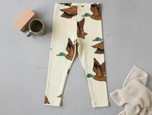 Mini Rodini yellow ducks leggings