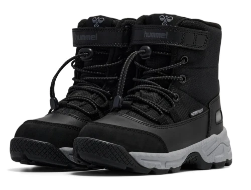Hummel Snow Boot Tex vinterstøvler sort med snøreluknin