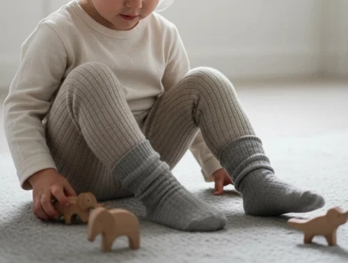 MP light brown melange leggings bomuld