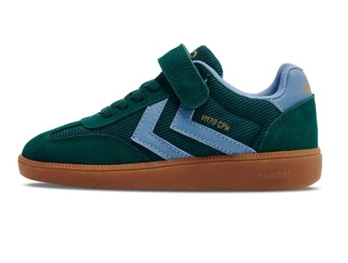 Hummel VM78 CPH JR sneaker grøn med velcro og gummisål
