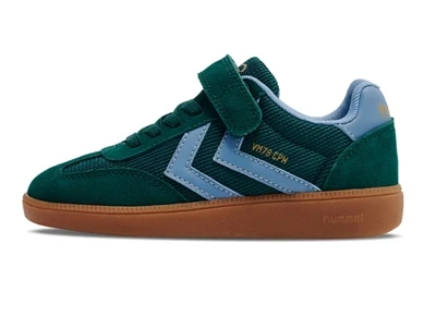 Hummel VM78 CPH JR sneaker grøn med velcro og gummisål