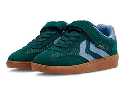 Hummel VM78 CPH JR sneaker grøn med velcro og gummisål