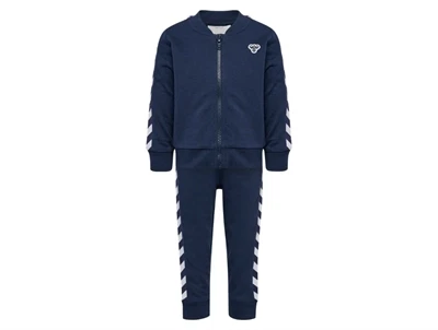 Hummel sweatsæt i mørkeblå til børn set forfra