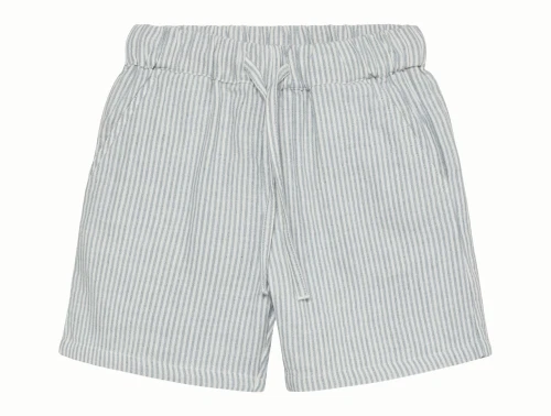 En Fant stribede shorts i citadel blå i musselin