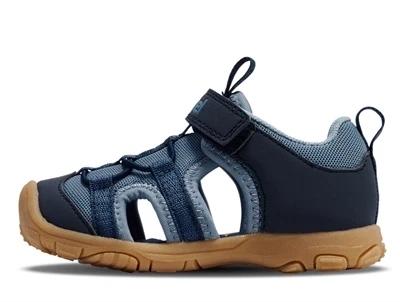 Hummel sandal faded denim med lukket tå og velcro