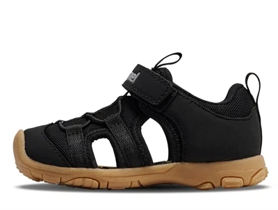 Hummel sandal sort med lukket tå og velcro