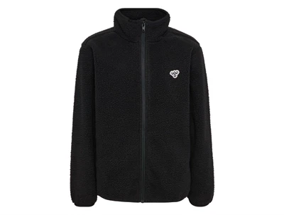 Hummel fleece jakke i sort med lynlås