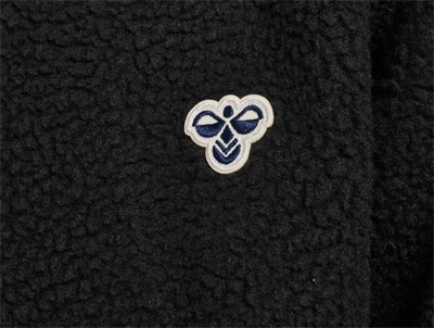 Hummel fleece jakke med broderet logo i sort