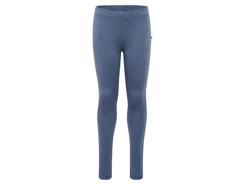 hummel leggings i blå flint stone nuance set forfra
