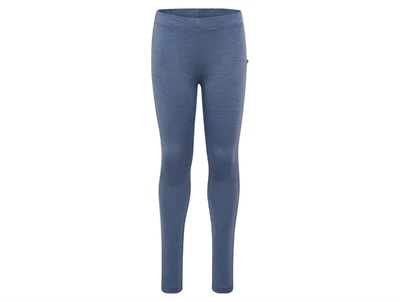hummel leggings i blå flint stone nuance set forfra