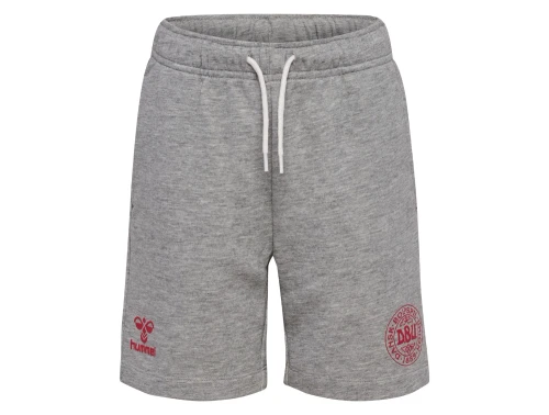 hummel shorts graa med dbu logo foran