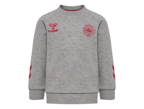 hummel sweatshirt graa med DBU logo foran