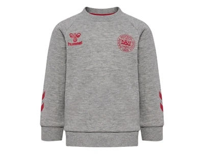 hummel sweatshirt graa med DBU logo foran