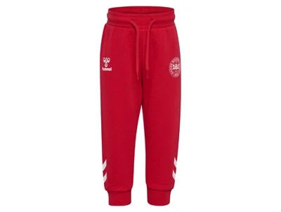 hummel bukser roed med DBU logo foran