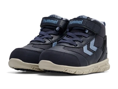 Hummel Crosslite Winter Mid Tex vinterstøvler ombre blue med velcro