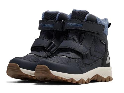 Hummel Storm Tex Boot JR vinterstøvler ebony med dobbelt velcro