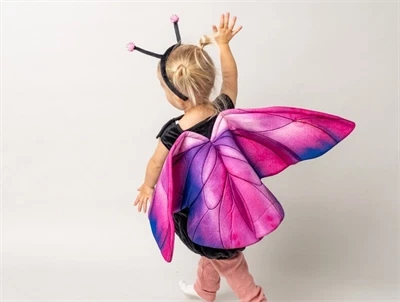 That\'s Mine Lise butterfly suit sweet purple set bagfra på barn