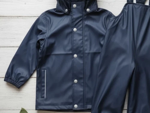 En Fant regntøj bukser og jakke blue night