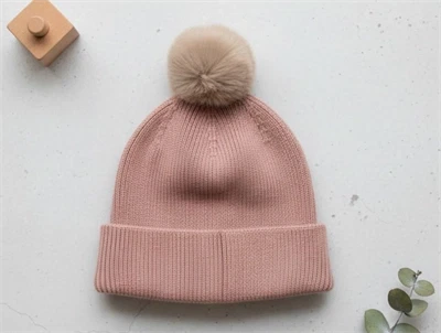 En Fant burlwood beanie hue uld/akryl