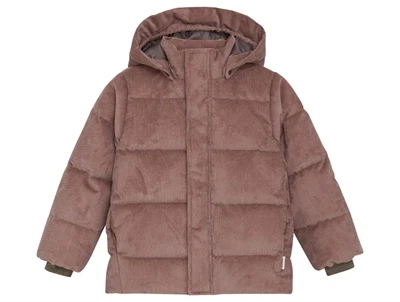 En Fant jakke i rose taupe med fløjl og elastiske ærmer