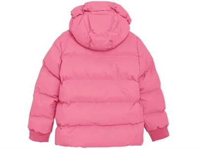 En Fant puffervinterjakke i confetti med quiltet design set bagfra