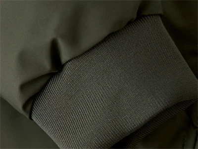 En Fant vinterjakke kambaba grøn med quiltet design med ribkant ved ærme