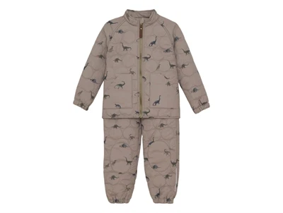 En Fant termosæt fungi med dinosaurprint set forfra