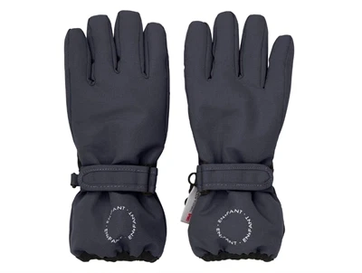 En Fant luffer i ebony med sort greb og lynlås