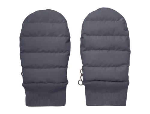 En Fant luffer i ebony med ribkant set forfra