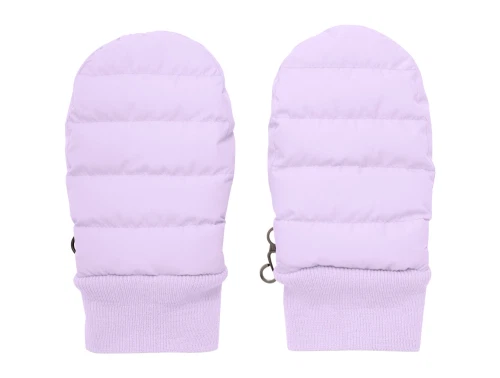 En Fant luffer i lavender med ribkant set forfra