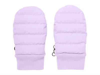 En Fant luffer i lavender med ribkant set forfra