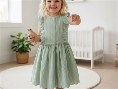 MarMar mint leaf stripes kjole Deidra