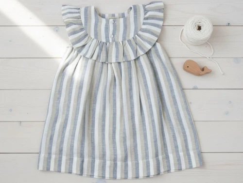 MarMar dusty blue stripe kjole Drussa